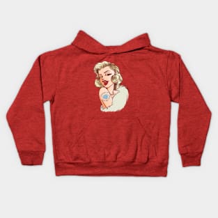 Diamonds are a girl's best friend Kids Hoodie